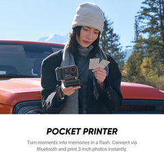 Ace Pro 2 Flash Print Bundle - 8K Waterproof Action Camera Co-Engineered with Leica, 1/1.3" Sensor, Dual AI Chip, Leading Low Light, Xplorer Grip Pro Kit for Street Photography