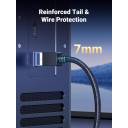 UGREEN Cat 8 Ethernet Cable 2m, High Speed Braided 40Gbps 2000Mhz Network Cord Cat8 RJ45 Shielded Indoor Heavy Duty LAN Cables Compatible for Gaming (2m)