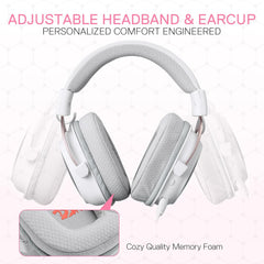 Redragon H510 PRO 3-Mode RGB Gaming Headset - 7.1 Surround Sound - 53MM Audio Drivers in Memory Foam Ear Pads w/Durable Fabric Cover- Multi Platforms Headphone - USB Powered for PC/PS4/NS