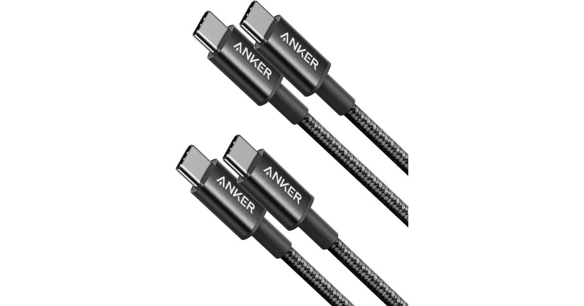 Anker USB C to USB C Cable, Type-C 60W Fast Charging Cable (1m) for iPhone 17 Series, iPad mini 6 and More (Black)
