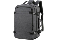 Hand Luggage Backpack, 40 L Hand Luggage Travel Backpack Laptop Backpack for 17.3 Inch Laptop Flight Approved Backpack Cabin Backpack for Weekender - Gray