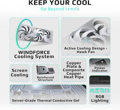 GeForce RTX 5070 AERO OC 12G Graphics Card, 12GB 192-bit GDDR7, PCIe 5.0, WINDFORCE Cooling System, GV-N5070AERO OC-12GD Video Card, Compatible with Desktop