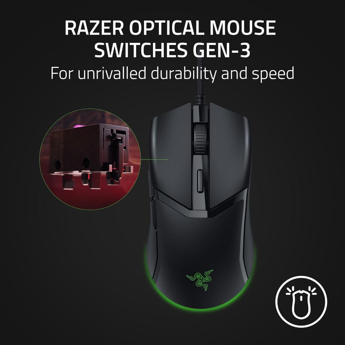 Razer RGB wired keyboard and mouse combo for computer setup