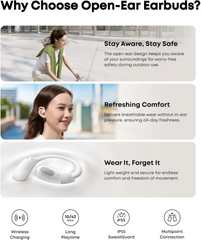 Soundcore AeroFit 2 Open-Ear Wireless Earbuds - White
