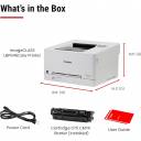 Canon i-SENSYS LBP646Cdw Colour Laser Printer, 25 ppm Speed, Auto Duplex, Wireless & Gigabit Ethernet, Secure Print, 5-Line LCD, Single Function, White