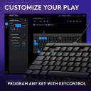 Logitech G515 TKL Wired Gaming Keyboard – Low‑Profile GL Switches, Tenkeyless Design, LIGHTSYNC RGB, KEYCONTROL Customization, PBT Keycaps, Black