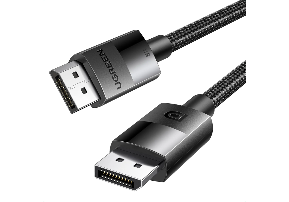 UGREEN 25862 DisplayPort 2.1 Cable 3m, 80Gbps VESA Certified, 16K 60Hz 8K 240Hz 4K 240Hz DP Male to Male Gaming Cable