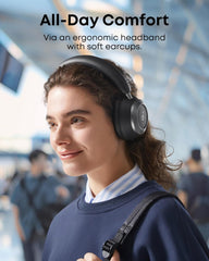 Space One Pro by Anker, with Headphones Case, Adaptive Active Noise Cancelling Headphones Driven by 6 Mics, Super Foldable Design, 60H Lossless Audio, Ultra-Fast Charging, Hi-Res Wireless