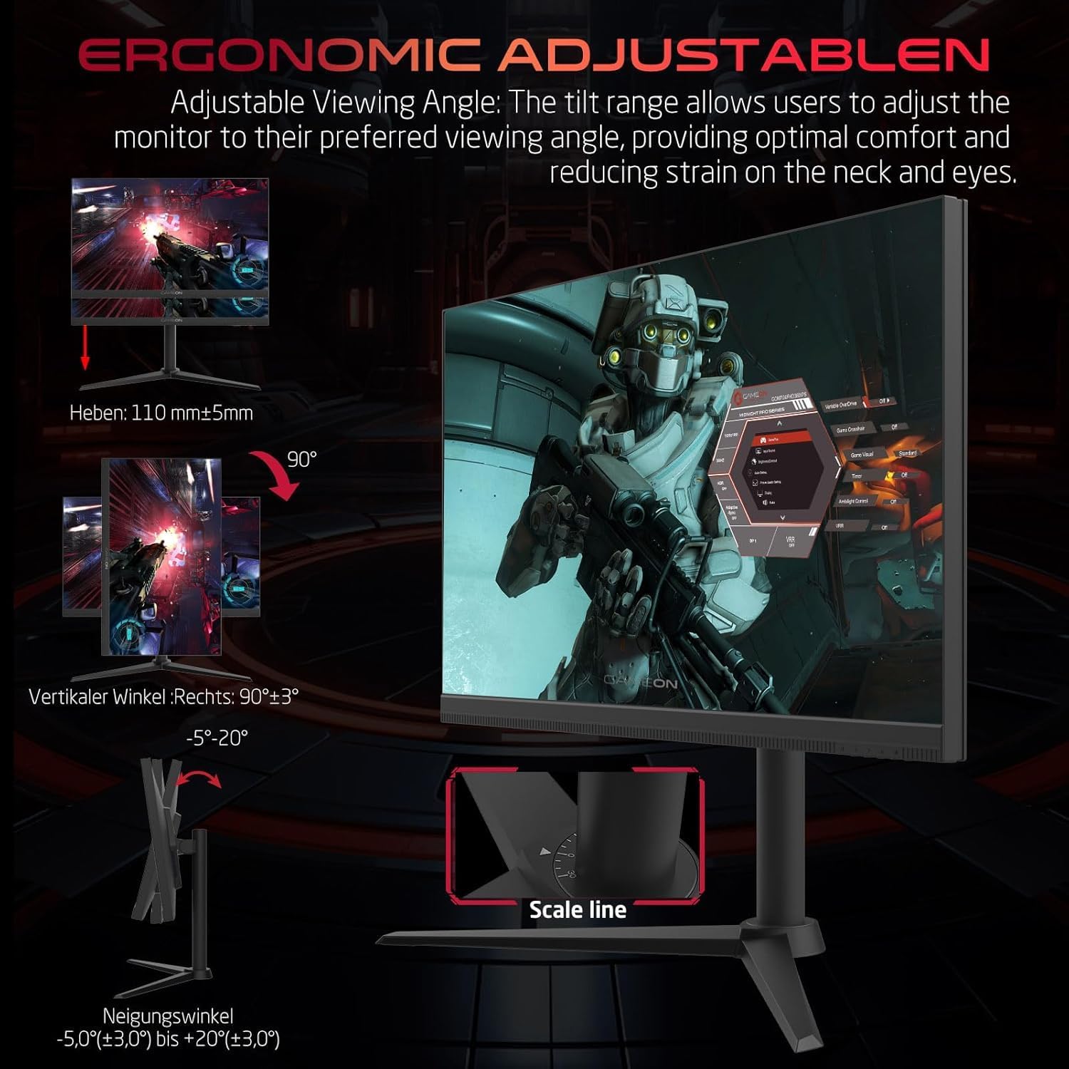 GAMEON GOMP27FHD380IPS HDMI to HDMI PC case for desktop computer builds and component installation