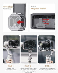 F38 RS4 Mini Quick Release Kit for DJI RS4 Mini,Clamp with Plate-F38B5201