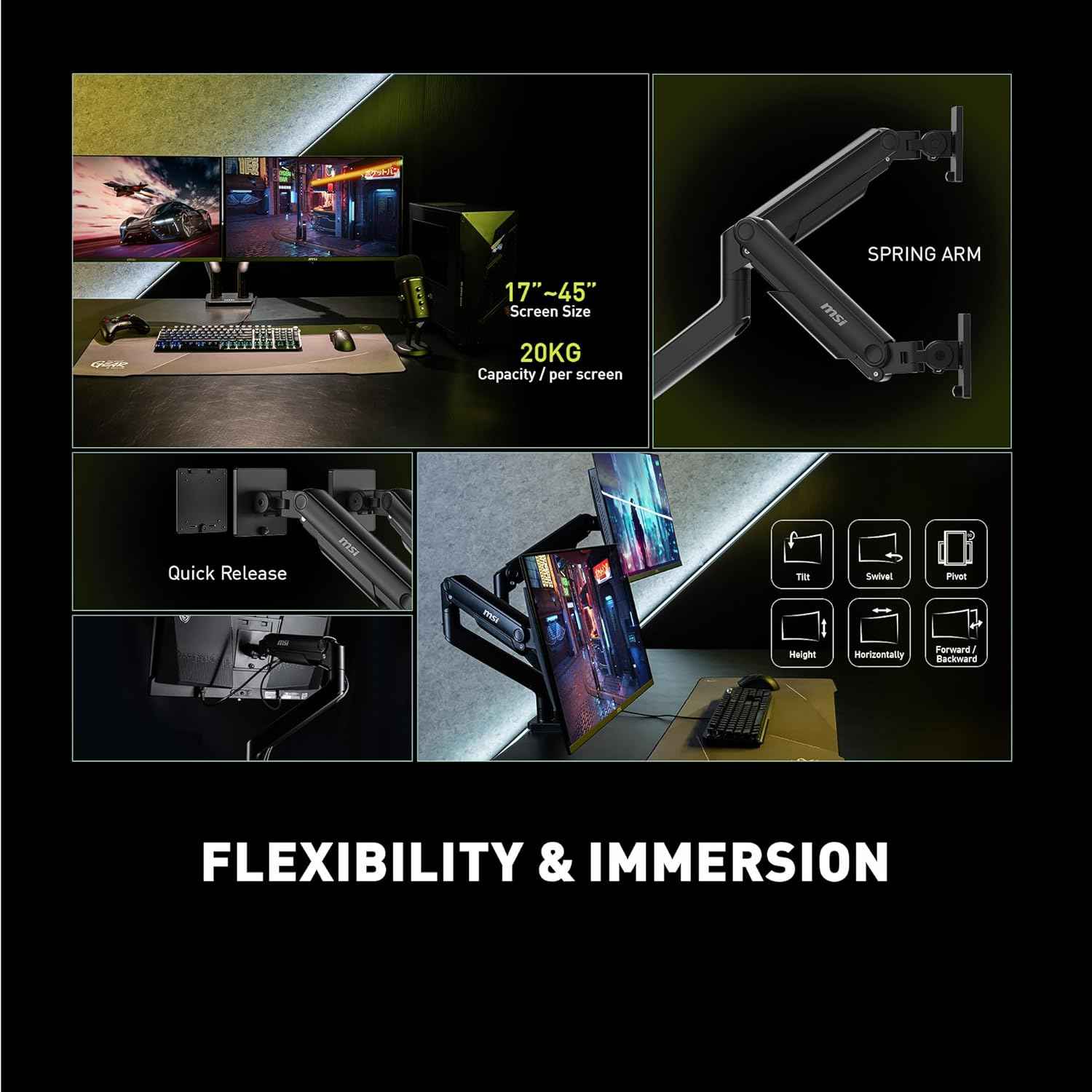 MAG monitor stand for display mounting