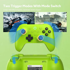 8Bitdo Ultimate 2 Wireless 2.4G Controller (TMR Joystick Update), Star-Ring RGB Lights, Adjustable Trigger Locks, Gamepad with Charging Dock for Windows PC, Android (Green)