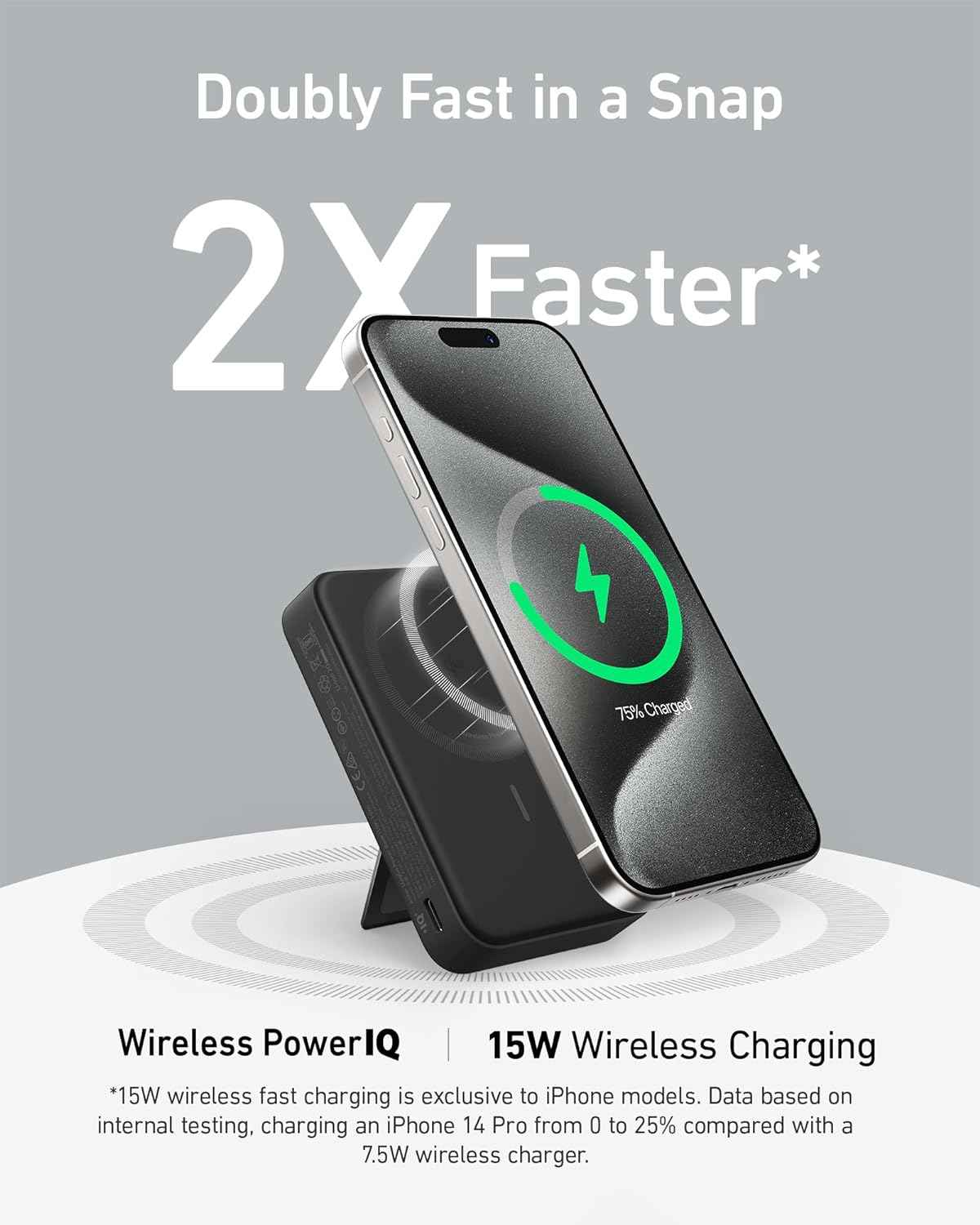 Anker MagGo Power Bank (10K) Black 15w