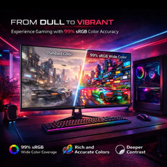 GAMEON GOES27QHD120IPS HDMI to HDMI PC case for desktop computer builds and component installation