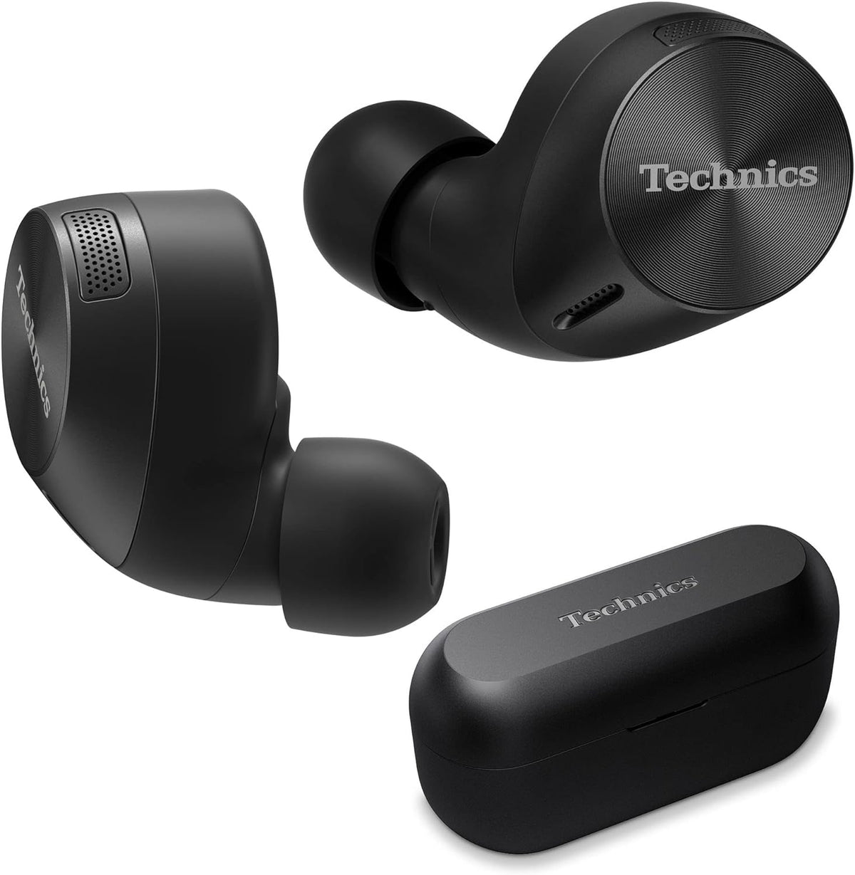 HiFi True Wireless Multipoint Bluetooth Earbuds with Noise Cancelling, 3 Device Multipoint Connectivity, Wireless Charging, Impressive Call Quality, LDAC Compatible - EAH-AZ60M2-K (Black)