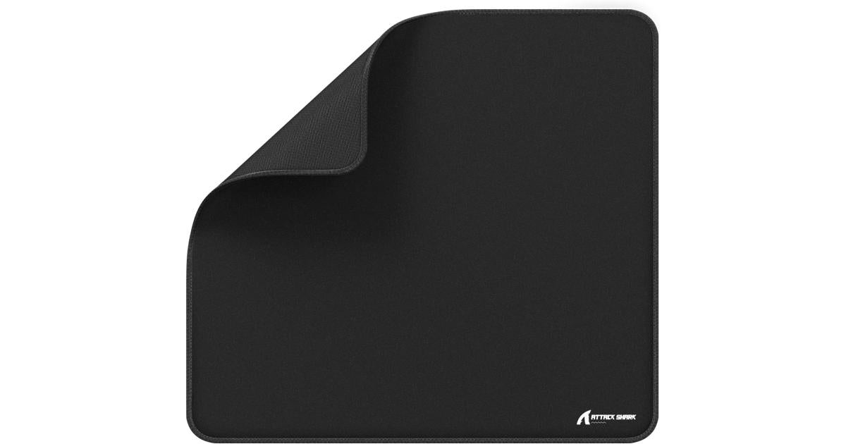 ATTACK SHARK CM02 Gaming Mouse Pad for Esports Speed Large Mouse mats for Desk Waterproof Surface Stitched Edges and Anti-Slip Rubber Base Size L Laminate 17.72” x 15.75” x 0.16” Black