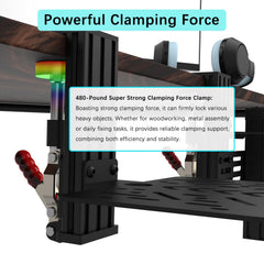 EG STARTS Desk Mount Clamp Sim Racing Wheel Stand Simulator Cockpit Wheel Stand Racing Steering Shifter Mounts for Logitech G25 G27 G29 G920 G923 Thrustmaster T248 T300 T-GT TS-PC T330TS Black