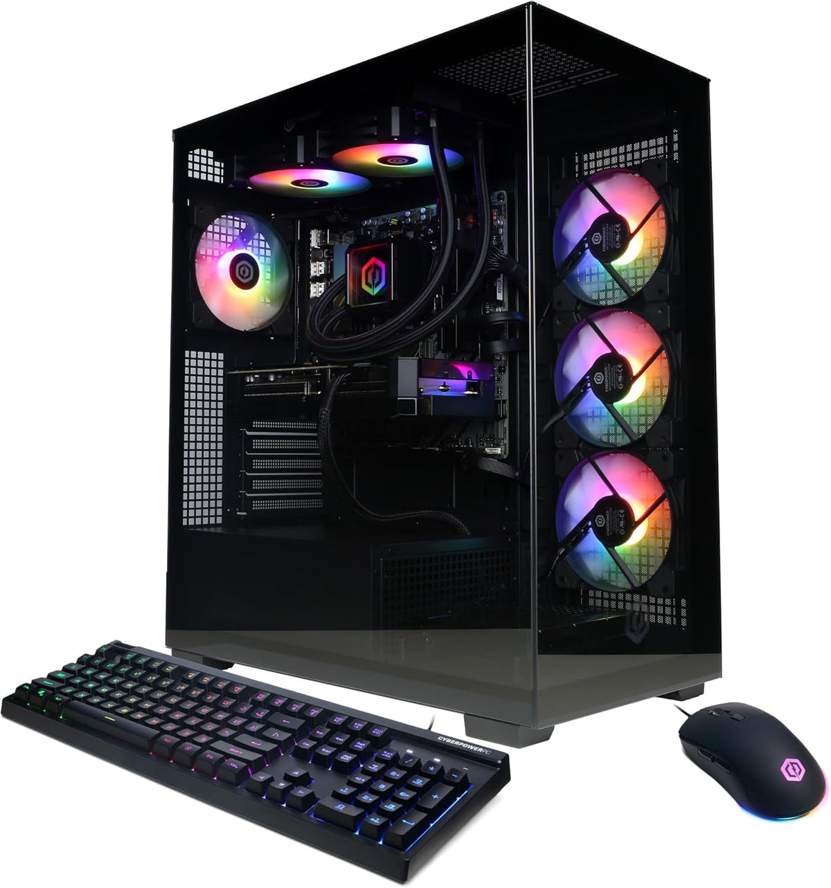 Gamer Xtreme Gaming PC, AMD Ryzen 9 9900X 4.4GHz, GeForce RTX 5070 12GB, 32GB DDR5, 1TB PCIe 4.0 SSD, WiFi Ready & Windows 11 Home (GXiVR8080A41)