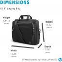 HP Professional Waterproof 15.6-inch Laptop Bag (500S7AA)