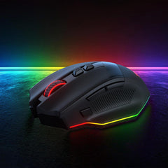 Redragon M923 PRO Wireless RGB Gaming Mouse 24K DPI Remapping Keys | Cable-Free 0 Delay, Smooth Precise Tracking, Custom Macro Keybinds, Vibing Backlight, Ergonomic Grip Body Comfort