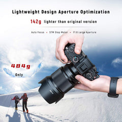 AF 85mm F1.8 II FE Lens for Sony E Mount, f/1.8 Large Aperture Portrait Full Frame Lens with STM Motor for Sony E-Mount Camera a7IV a7CII a7RV a7S III ZV-E10 II ZV-E10 a6700 a6400 a7iii a9 A1