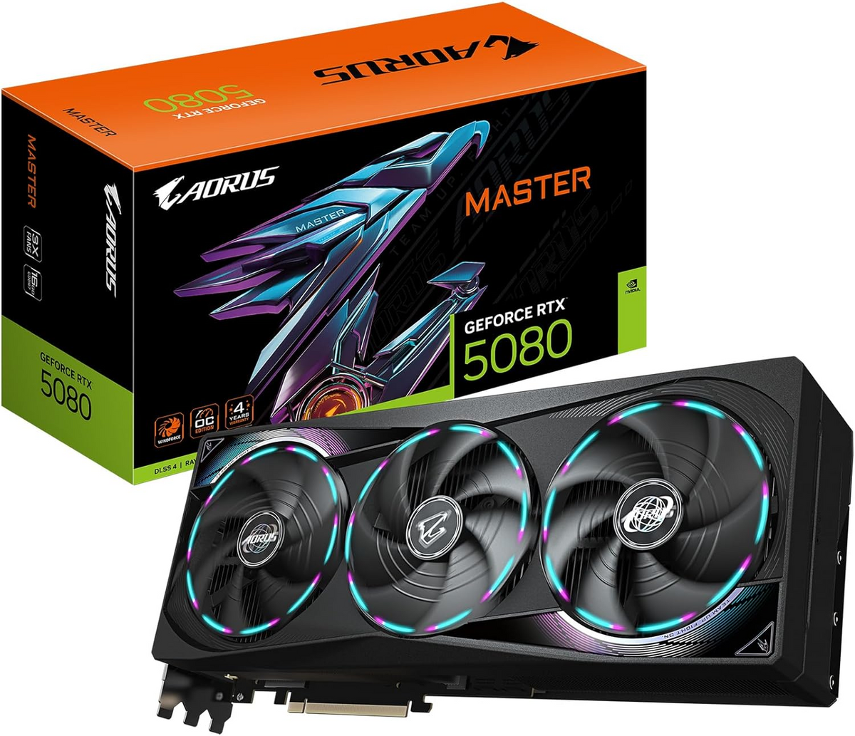 GIGABYTE AORUS RTX 5080 MASTER 16GB GDDR7 256bit