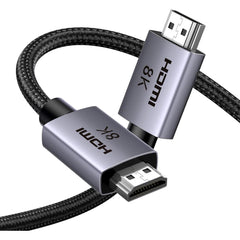 UGREEN 8K HDMI 2.1 Cable 48Gbps 6.6FT, Certified Ultra High Speed HDMI Cord Aluminum, 4K@240Hz 120Hz 10K 8K@60Hz, HDCP 2.2&2.3, eARC HDR 10 Dolby Compatible with PS5/Blu-ray/Roku TV/Switch 2/Mac mini | DP118 |