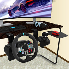 EG STARTS Desk Mount Clamp Sim Racing Wheel Stand Simulator Cockpit Wheel Stand Racing Steering Shifter Mounts for Logitech G25 G27 G29 G920 G923 Thrustmaster T248 T300 T-GT TS-PC T330TS Black