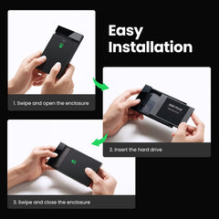UGREEN 2.5" Hard Drive Enclosure – USB 3.0 to SATA III, UASP, SSD & HDD