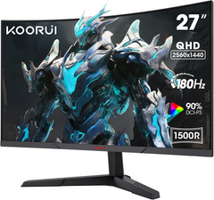 KOORUI 27E6QCA 27" inch QHD 2K 165Hz 2560 x1440 GAMING MONITOR