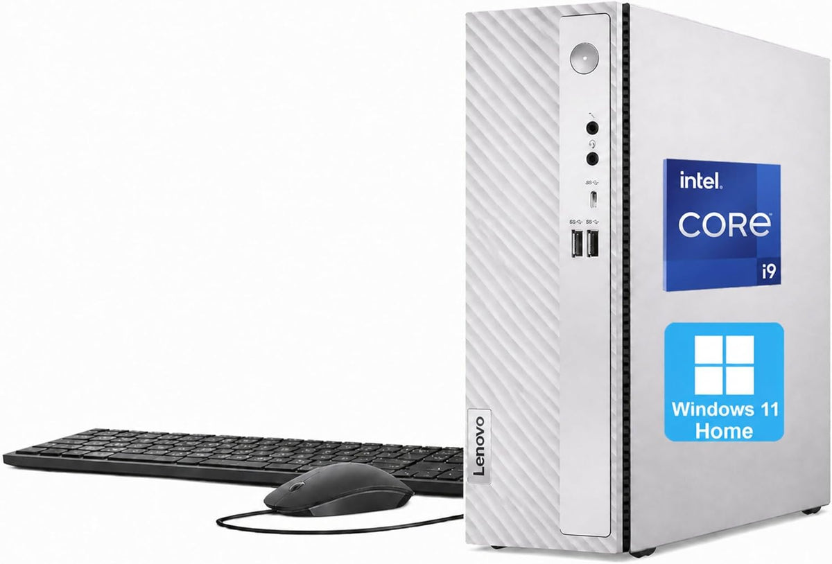 IdeaCentre 3 SFF Business Desktop Computer, Intel Core i9-12900K(30MB Smart Cache), 16GB RAM, 512GB PCIe SSD, USB-C, HDMI, VGA, RJ-45, Wi-Fi, Wired Keyboard & Mouse, Windows11
