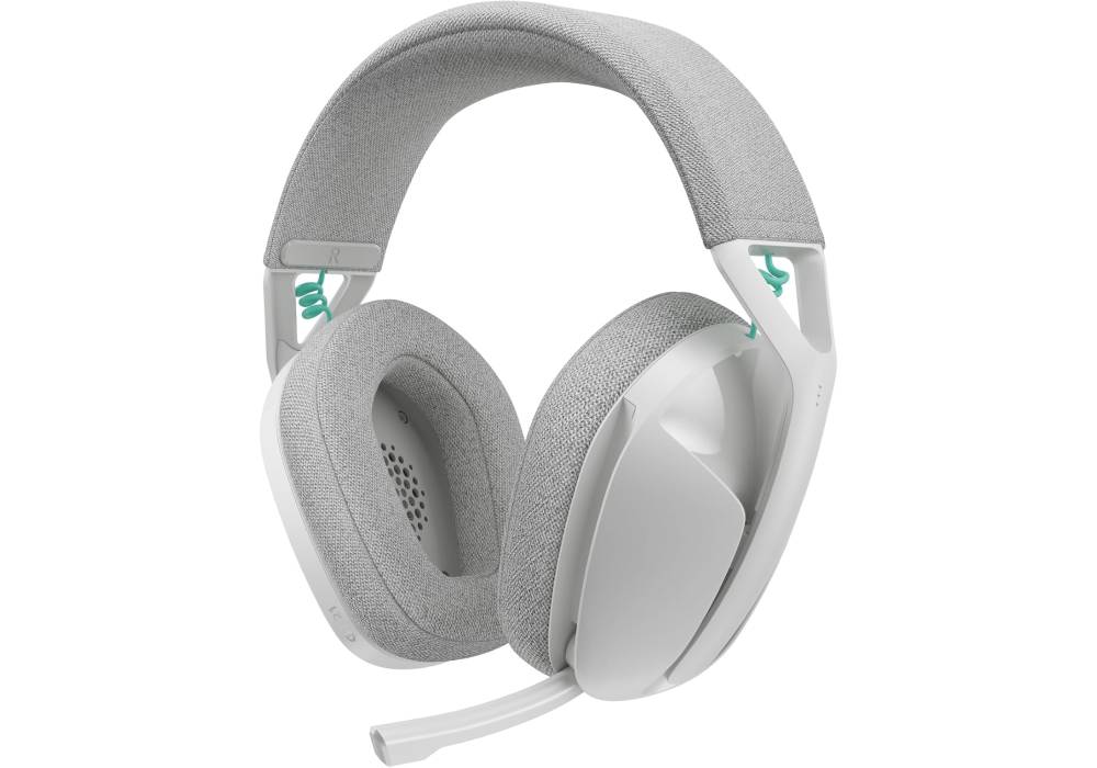 Logitech G321 LIGHTSPEED Wireless Gaming Headset – 40mm Drivers, Flip‑to‑Mute Mic, Dual Wireless (LIGHTSPEED + Bluetooth 5.2), 20+ Hours Battery, 210g Lightweight Build, White