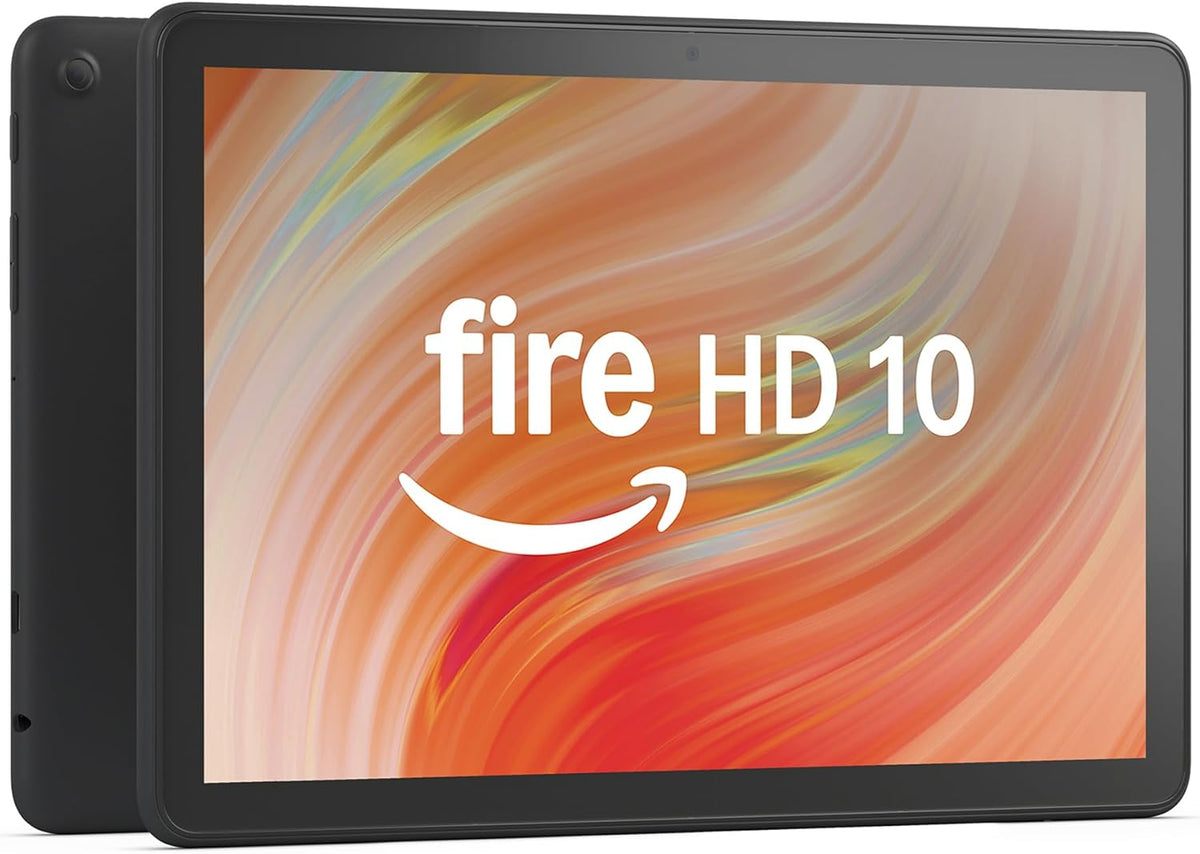 Like-New Amazon Fire HD 10 Tablet (32GB Black) + Standing Cover (Black)