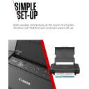 Canon MAXIFY BX110, Portable A4 Inkjet Printer with Rechargeable Battery, 330 Pages Per Charge, Dual-Band Wi-Fi, 1.44" OLED Screen, USB-C Fast Charge, Wireless Direct, 1 Year Warranty