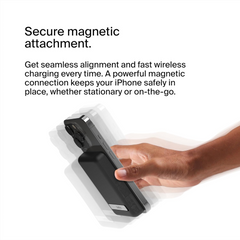 Belkin Magnetic Wireless Power Bank 5K with Stand - Black