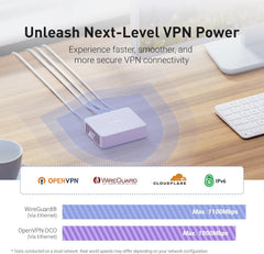 MT5000 (Brume 3) High-Speed Wired VPN Security Gateway & GL.iNet GL-MT3600BE (Beryl 7) Portable Travel Router