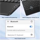 Blackview K1 Bluetooth Keyboard with Touchpad, Ultraslim Ultralight Ergonomic Design, Universal Tablet Keyboard QWERTY Layout, Wireless Keyboard for iOS, Android, Windows