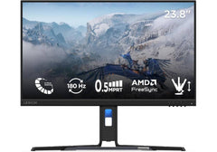 Lenovo Legion R24e - 23.8″ FHD IPS Gaming Monitor, 180Hz VRR, 0.5ms Response, 99% sRGB, FreeSync, Ergonomic Stand (Tilt, Swivel, Pivot, Height Adjust), TÜV Eye Comfort - 3 Year Warranty