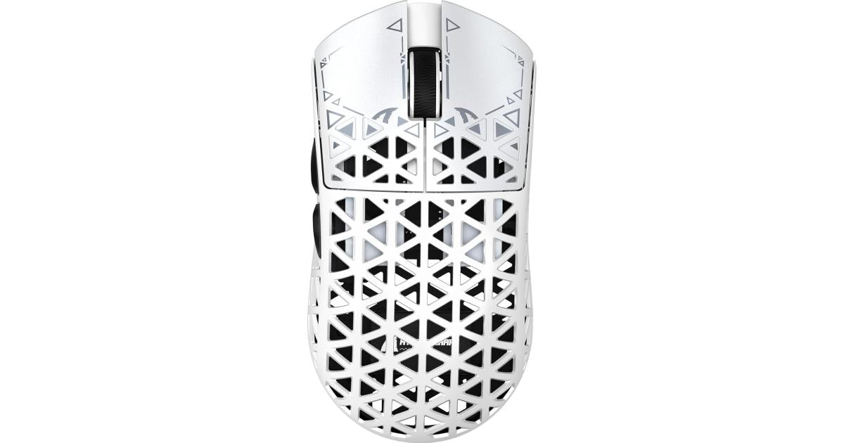 ATTACK SHARK R5Ultra 8K Carbon Fiber Wireless Gaming Mouse with 42000 DPI -PAW3950 MAX Sensor -39g Ultra-Lightweight-Nordic 52840 MCU Chip-Wired/BT/2.4GHz Wirelss Programmable Mouse for PC/Mac (White)