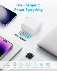 100W USB-C Compact Travel Charger with Cable for MacBook and Devices with Anker 737 Power Bank Gen 2 B2C UN Black Iteration 1