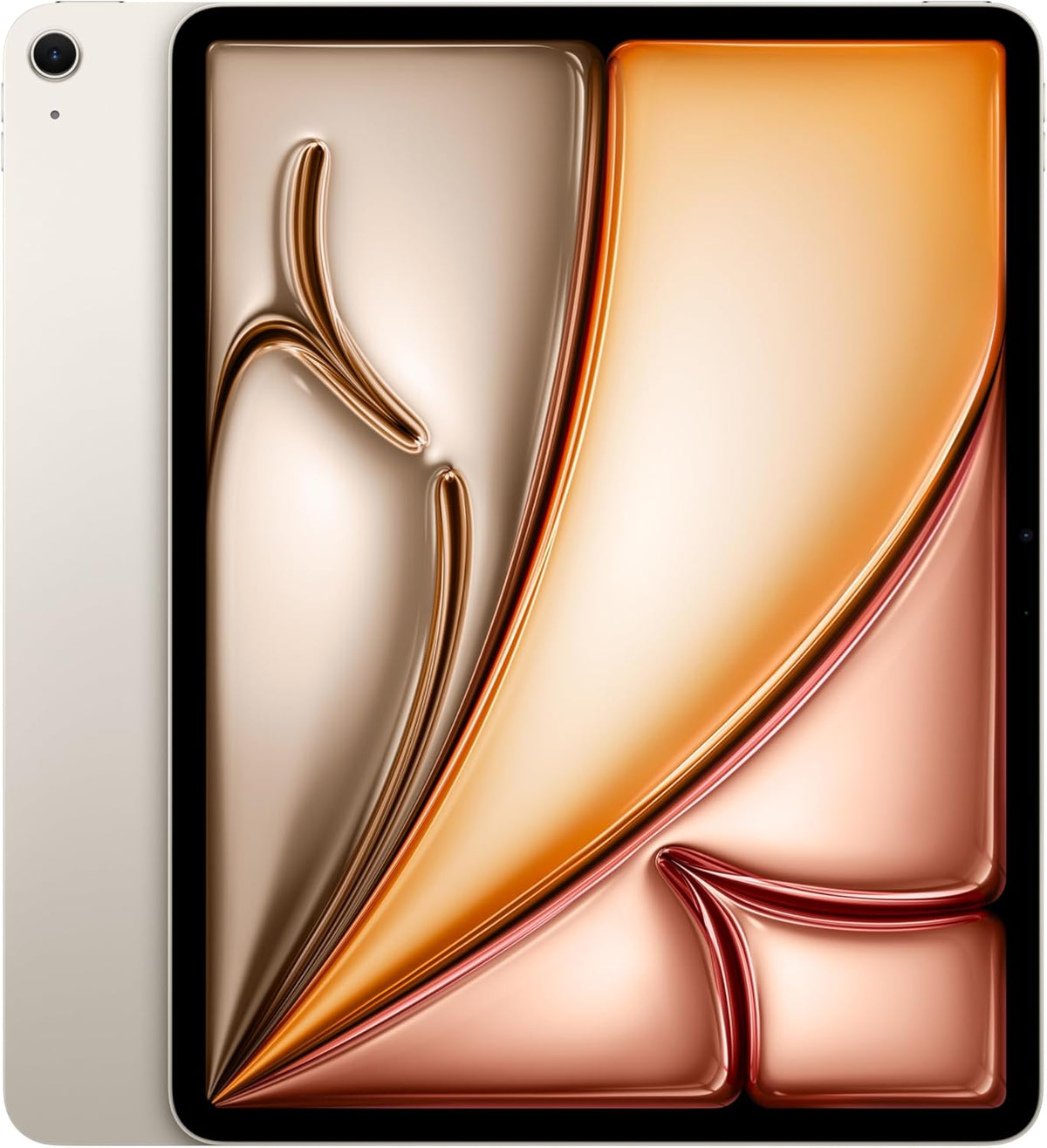 iPad Air 13-inch (M2): Built for Apple Intelligence, Liquid Retina Display, 256GB, 12MP Front/Back Camera, Wi-Fi 6E, Touch ID, All-Day Battery Life — Starlight