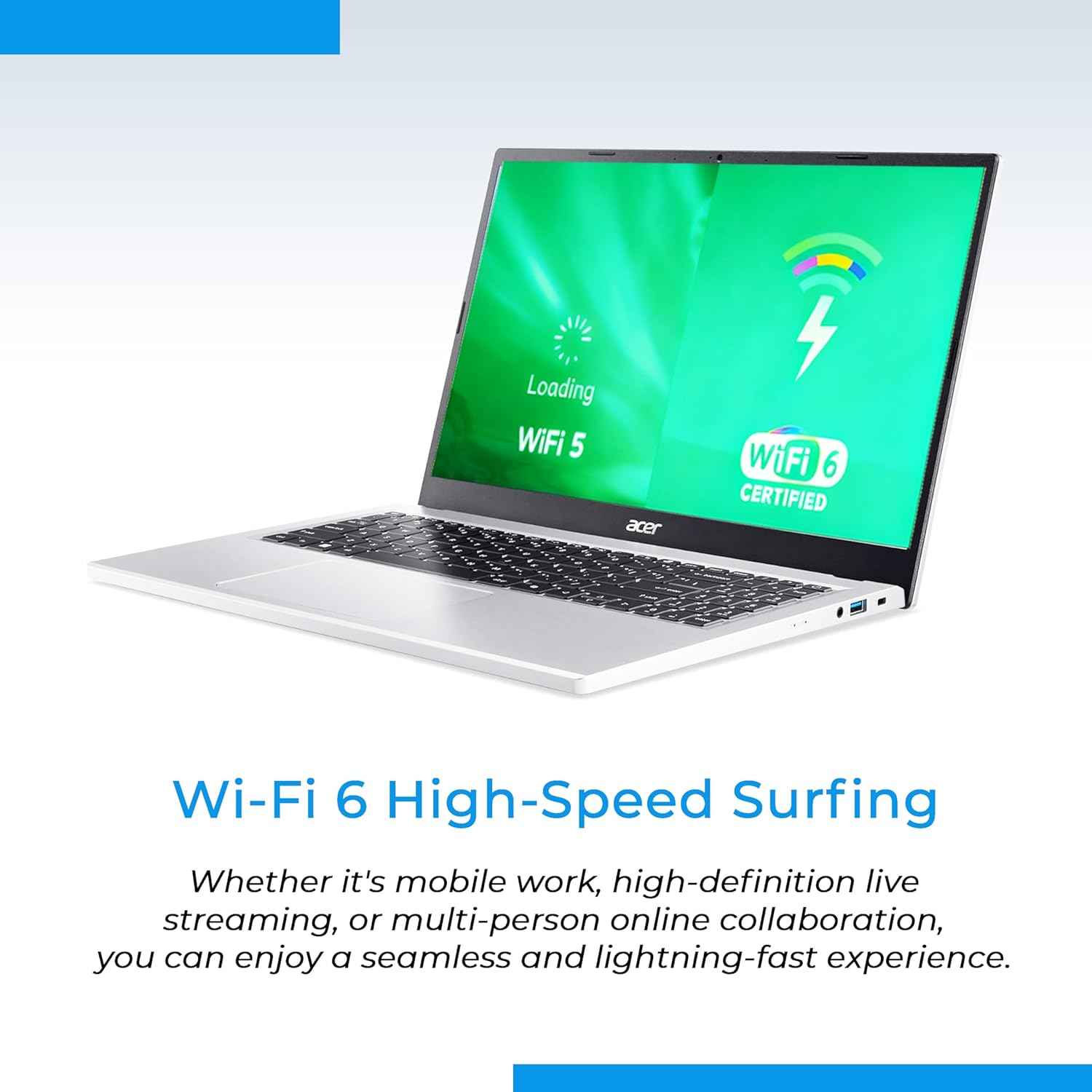 Aspire 3 2026 Touchscreen Laptop | AMD Ryzen 5 7520U CPU(beat Intel i7-1165G7) | 15.6" FHD Display | 16GB DDR5 RAM | 256GB SSD | Wi-Fi 6 | Windows 11 | Business, Study & Productivity