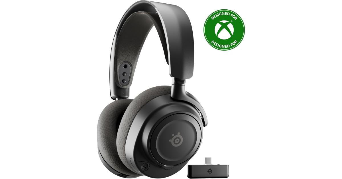 SteelSeries Arctis Nova 7X Wireless Gen 2 Gaming Headset - Real-Time App Control, 50+ HR Play, Neodymium Drivers, Mix 2.4GHz/Bluetooth - Black.