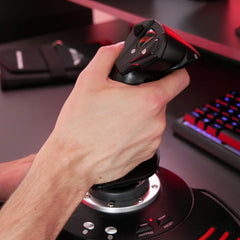Thrustmaster T-Flight Hotas X - Flight Throttle and Joystick with 12 Programmable Buttons, Detachable Throttle, Adjustable Resistance for Flight Simulator - Compatible with PC