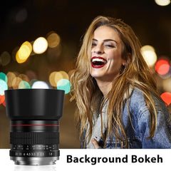 85mm f1.8 Portrait Lens Manual Focus Lens for Nikon F Mount, Compatible with Nikon D3500 D850 D7500 D5600 D3400 D500 D7200 D5500 D750 D810 D3300 D5300 D610 D7100 D5200 D600 D3200 (D-Series)