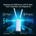 Tenda OAP1200 – 802.11ac Wave2 Indoor/Outdoor Access Point, Dual‑Band 1167Mbps, MU‑MIMO, IP65 Waterproof, 200m Coverage, 256 Clients, PoE 802.3af/Passive