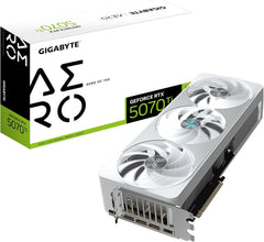 GeForce RTX 5070 Ti AERO OC 16G Graphics Card - 16GB GDDR7, 256bit, PCI-E 5.0, 2588 MHz Core Clock, 3 x DP 2.1a, 1 x HDMI 2.1b, NVIDIA DLSS 4, GV-N507TAERO OC-16GD