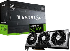 Gaming RTX 5070 Ti 16G Ventus 3X OC Graphics Card (16GB GDDR7, 256-bit, Extreme Performance: 2497 MHz, DisplayPort x 3 2.1a, HDMI 2.1b, NVIDIA Blackwell Architecture)