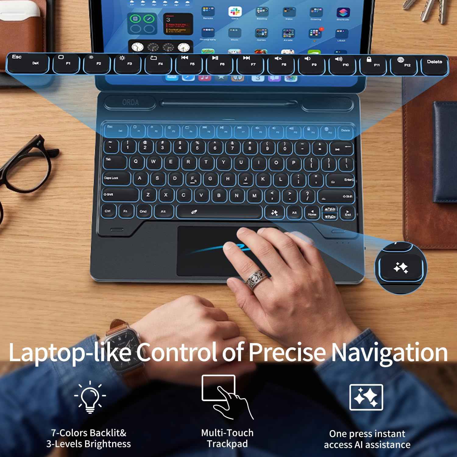Tab S10 gaming keyboard for computer setup