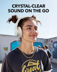 Q11i Wireless Over-Ear Bluetooth Headphones by Anker, Deep Bass, 60H Playtime, Hi-Res Audio, Detachable Ear Cushions, Multipoint Connection